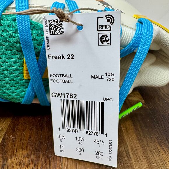 Adidas Freak 22 Simpsons Krusty The Clown Football Cleats Men's 11 GW1782 - Picture 7 of 9